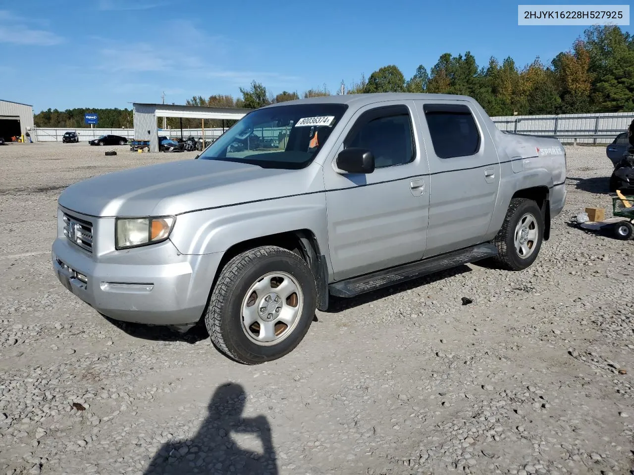 2008 Honda Ridgeline Rt VIN: 2HJYK16228H527925 Lot: 80036374