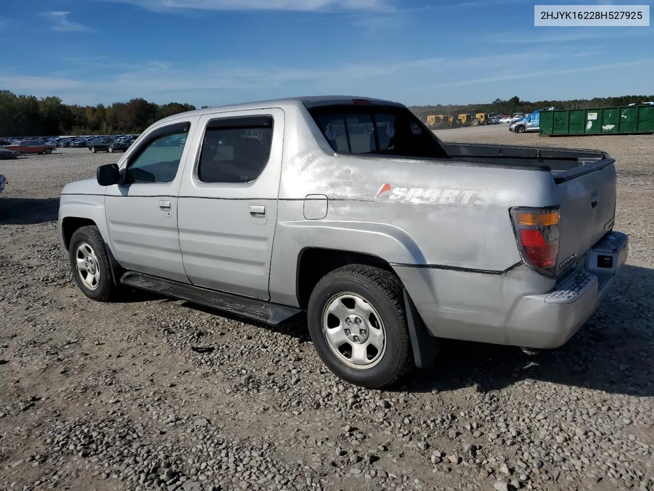 2008 Honda Ridgeline Rt VIN: 2HJYK16228H527925 Lot: 80036374