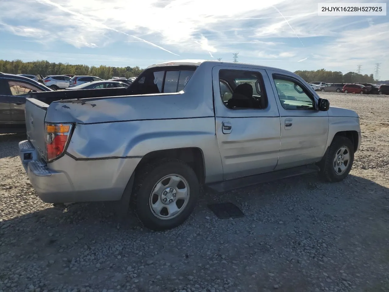 2008 Honda Ridgeline Rt VIN: 2HJYK16228H527925 Lot: 80036374