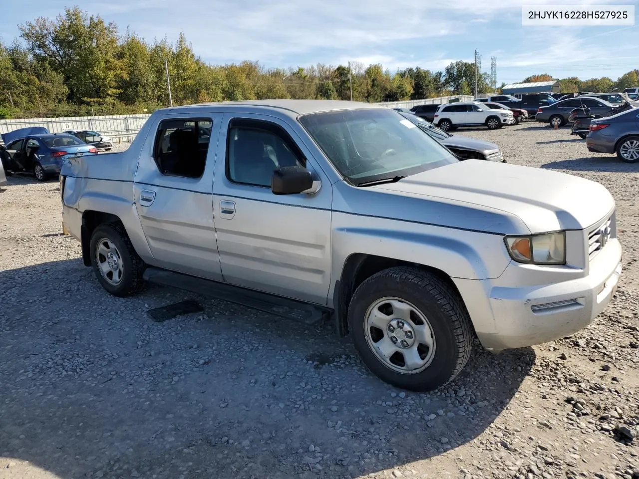 2008 Honda Ridgeline Rt VIN: 2HJYK16228H527925 Lot: 80036374