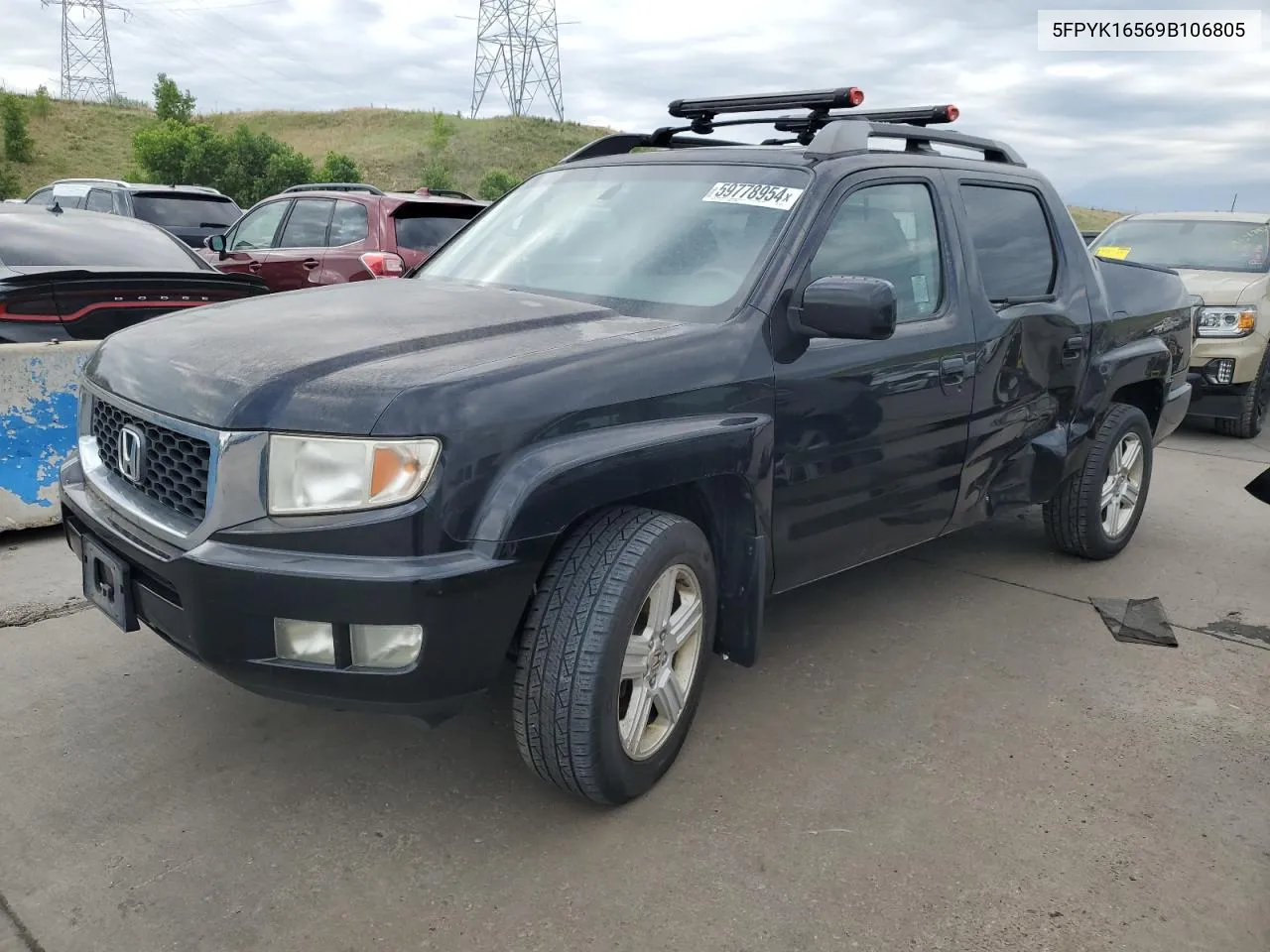 2009 Honda Ridgeline Rtl VIN: 5FPYK16569B106805 Lot: 59778954