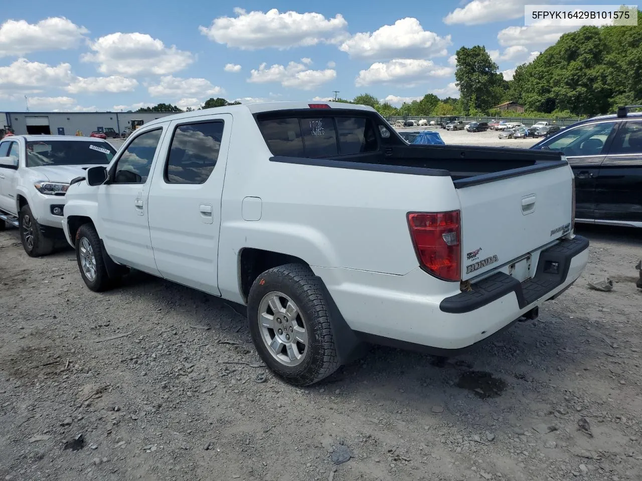 5FPYK16429B101575 2009 Honda Ridgeline Rts