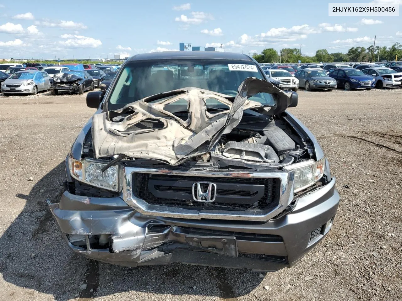 2009 Honda Ridgeline Rt VIN: 2HJYK162X9H500456 Lot: 65472034