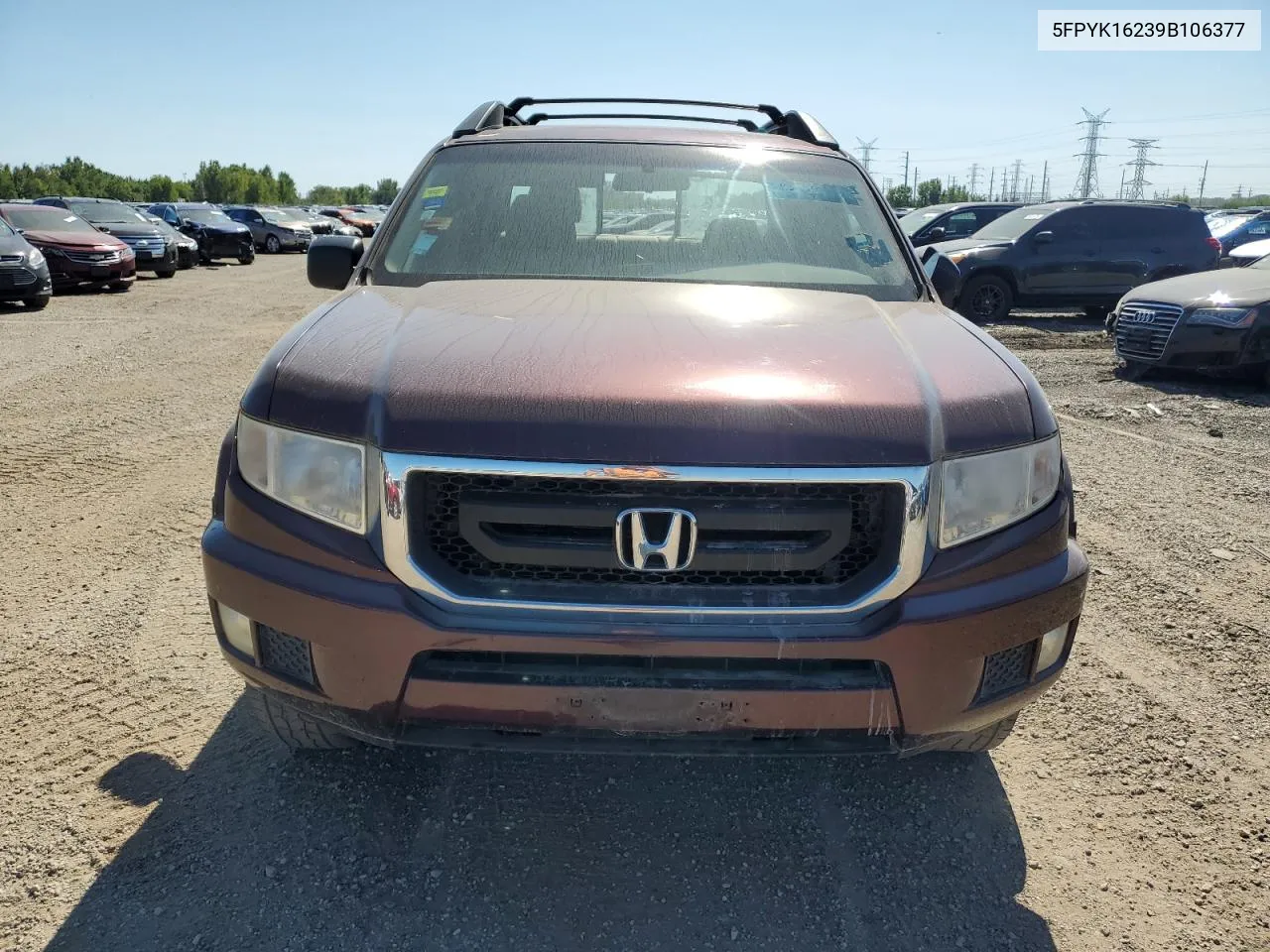 2009 Honda Ridgeline Rt VIN: 5FPYK16239B106377 Lot: 70242764