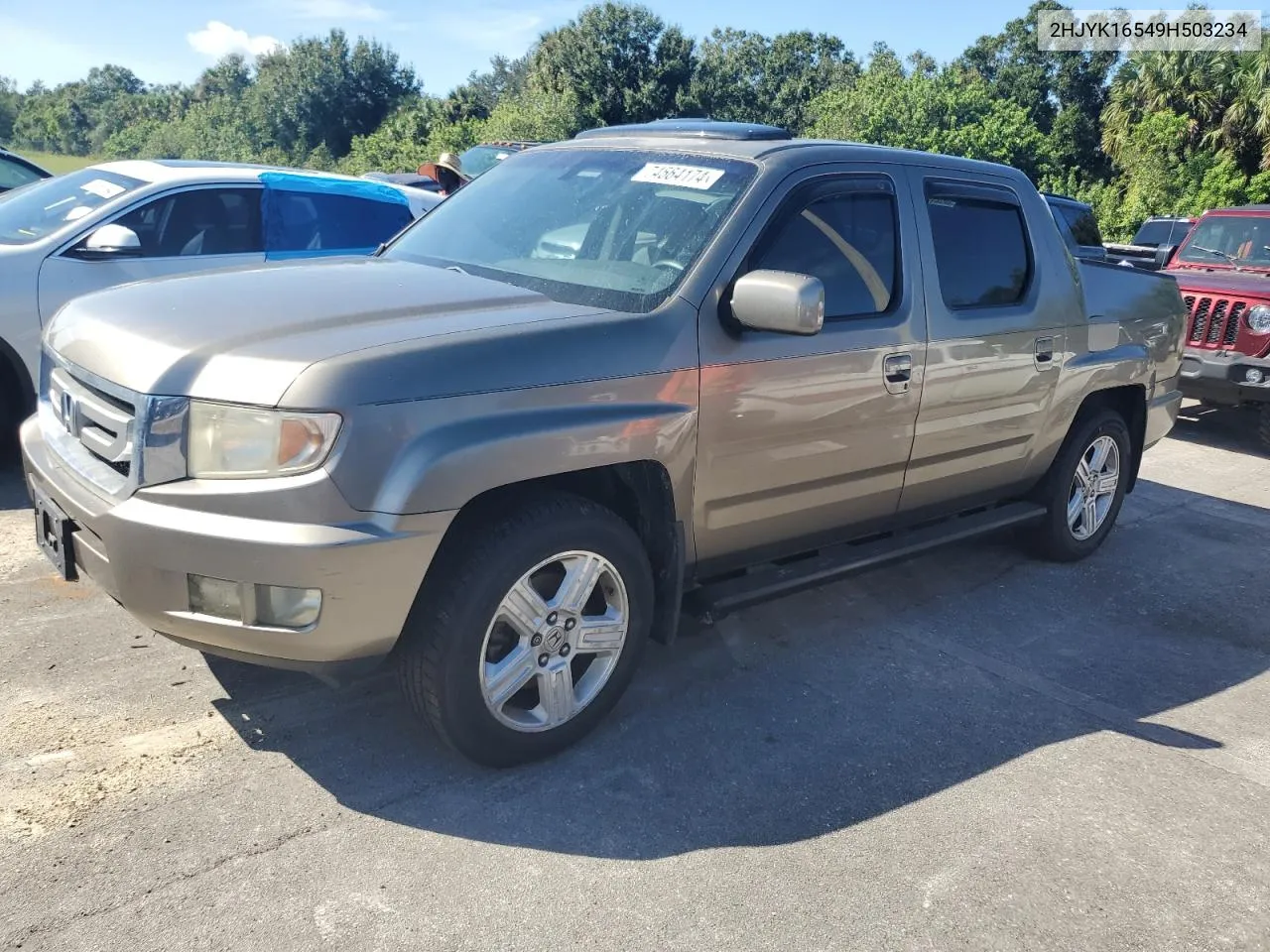 2009 Honda Ridgeline Rtl VIN: 2HJYK16549H503234 Lot: 74564174