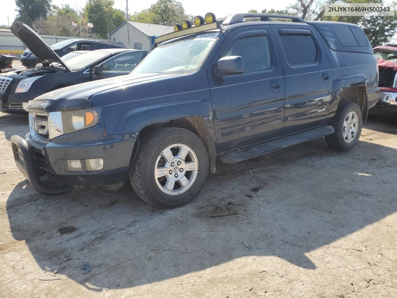 2009 Honda Ridgeline Rts VIN: 2HJYK16469H500343 Lot: 75554554