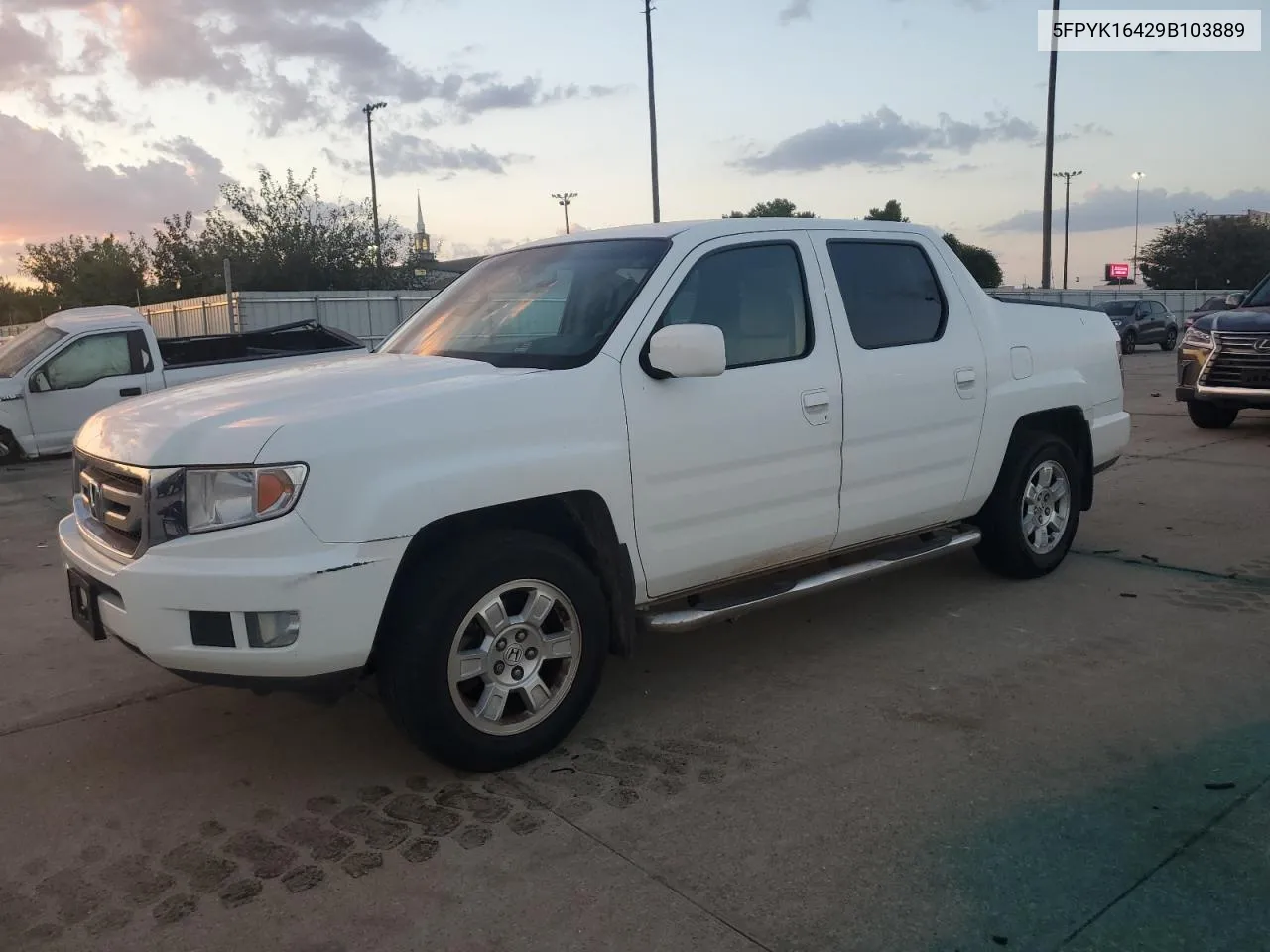 2009 Honda Ridgeline Rts VIN: 5FPYK16429B103889 Lot: 75573664