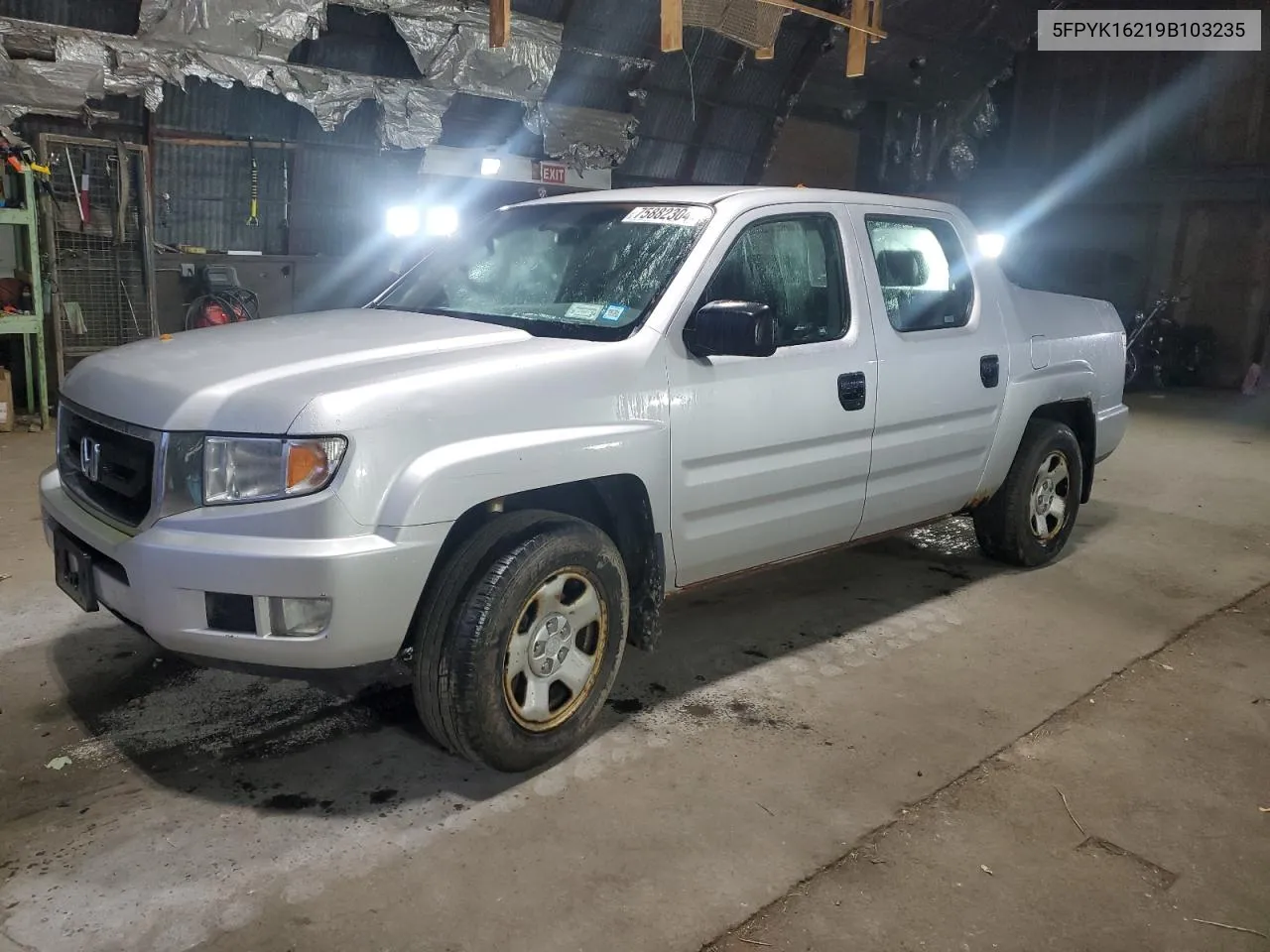 5FPYK16219B103235 2009 Honda Ridgeline Rt