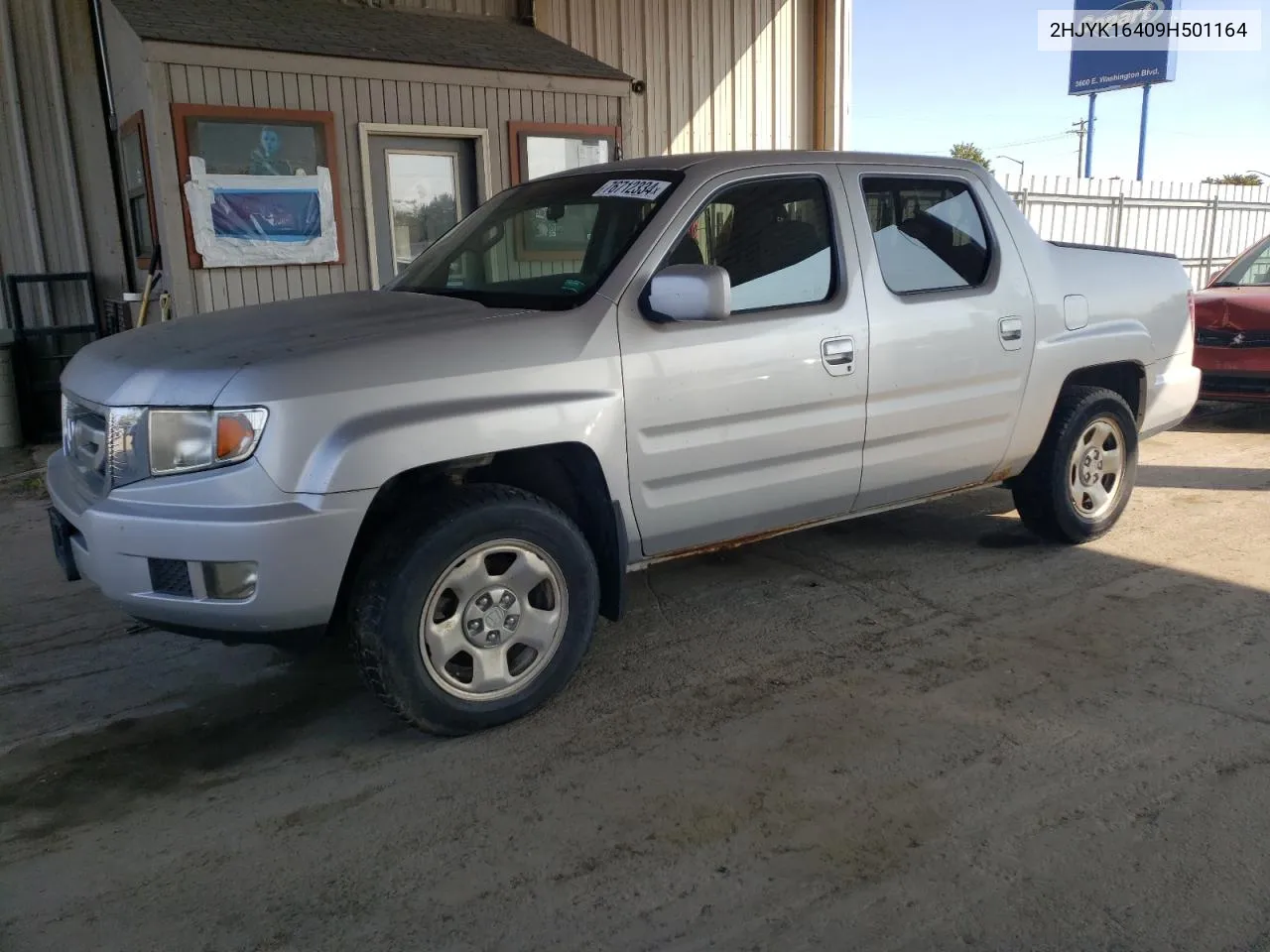 2009 Honda Ridgeline Rts VIN: 2HJYK16409H501164 Lot: 76712334