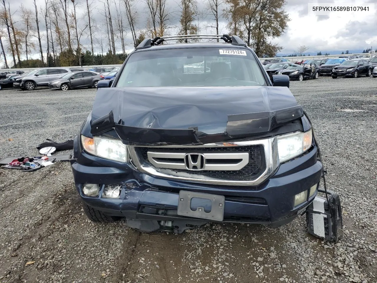 2009 Honda Ridgeline Rtl VIN: 5FPYK16589B107941 Lot: 77275124