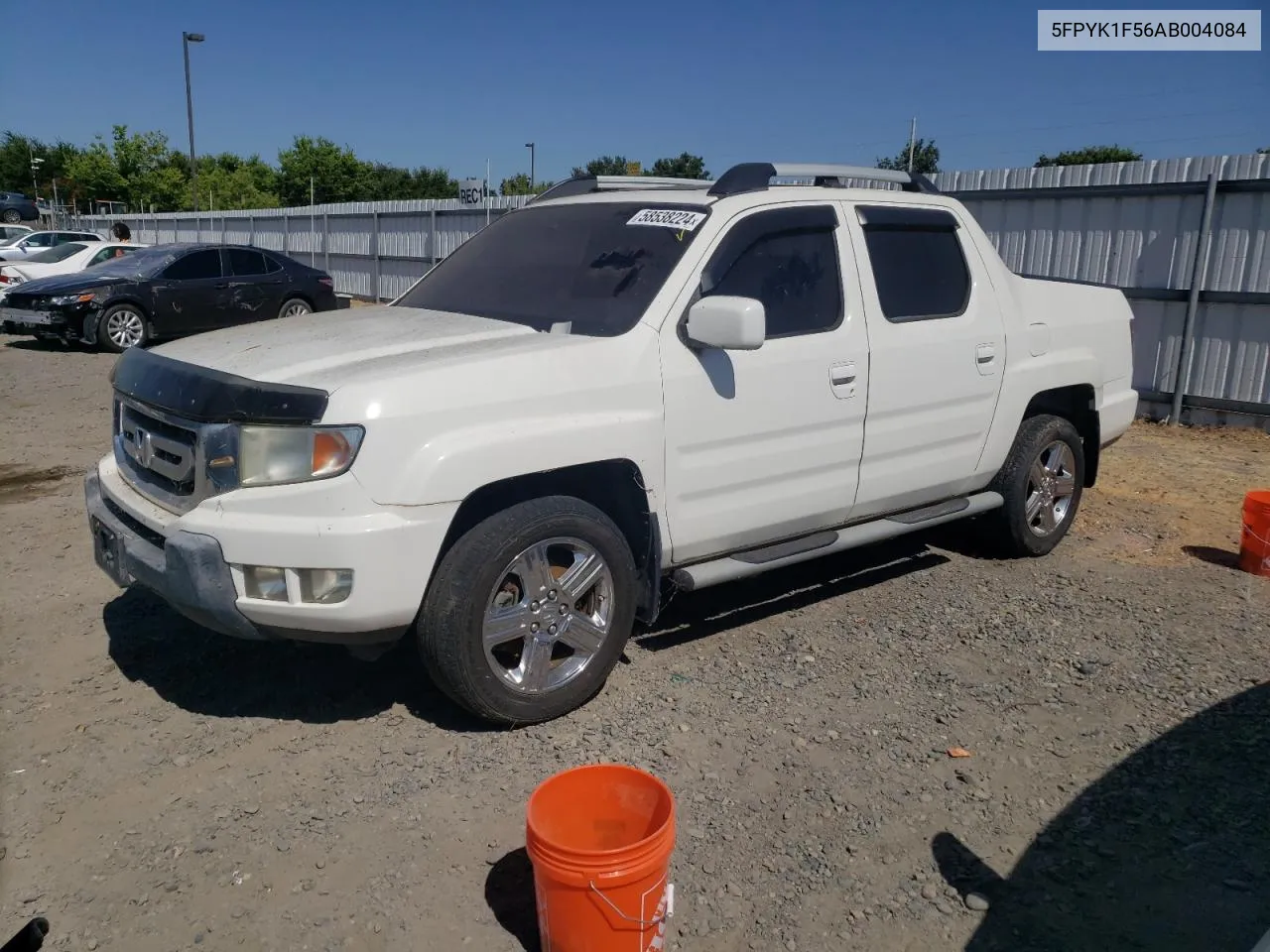 2010 Honda Ridgeline Rtl VIN: 5FPYK1F56AB004084 Lot: 58538224