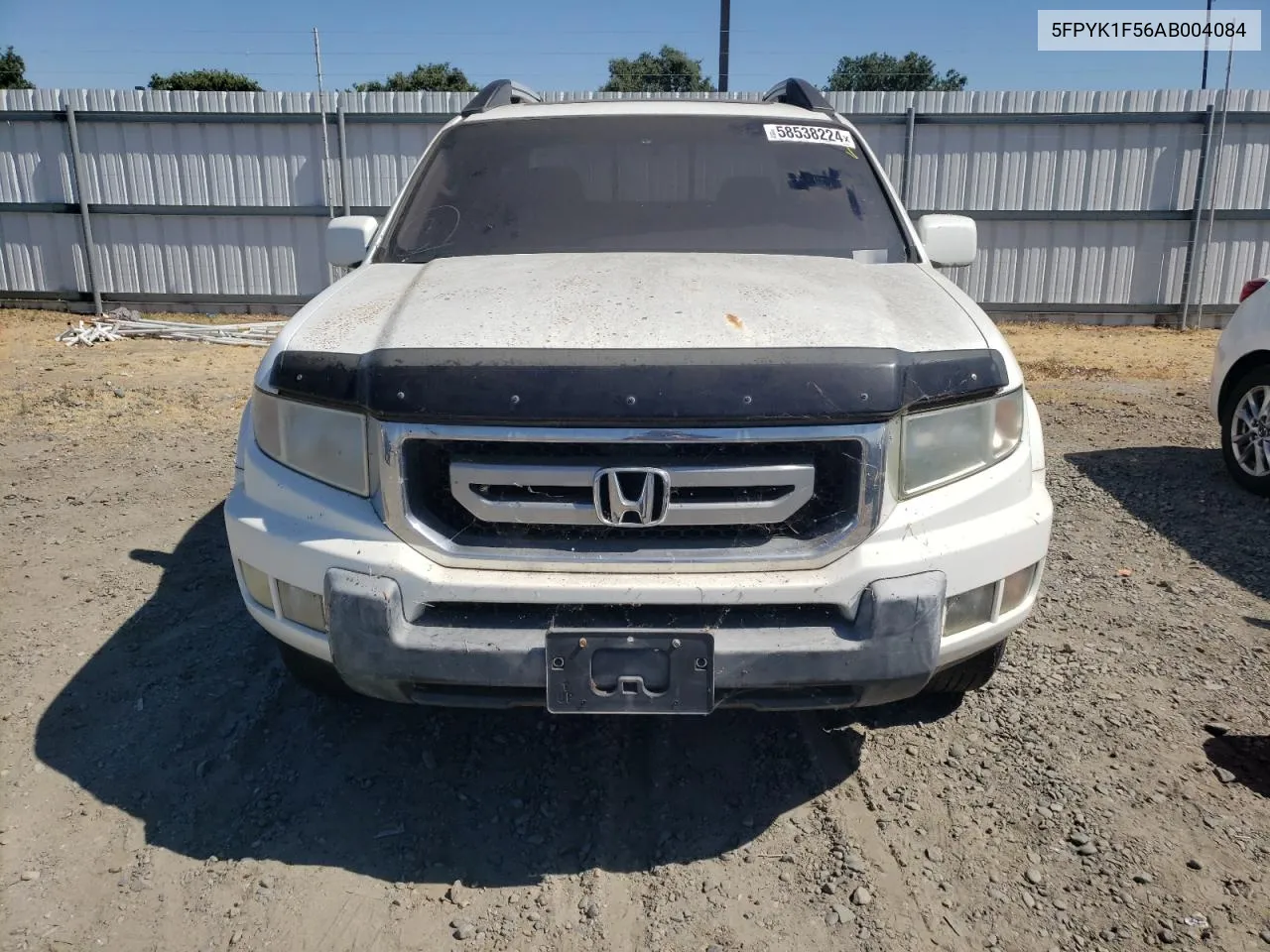 2010 Honda Ridgeline Rtl VIN: 5FPYK1F56AB004084 Lot: 58538224