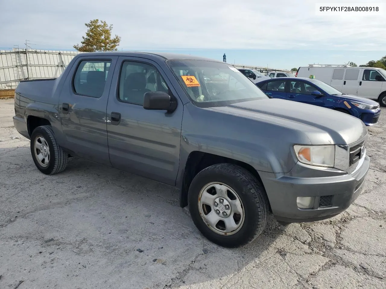 2010 Honda Ridgeline Rt VIN: 5FPYK1F28AB008918 Lot: 70030164