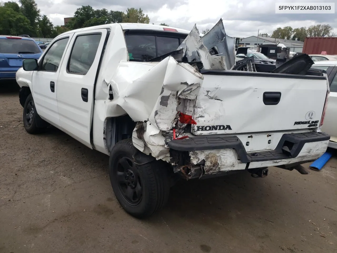 2010 Honda Ridgeline Rt VIN: 5FPYK1F2XAB013103 Lot: 71528834