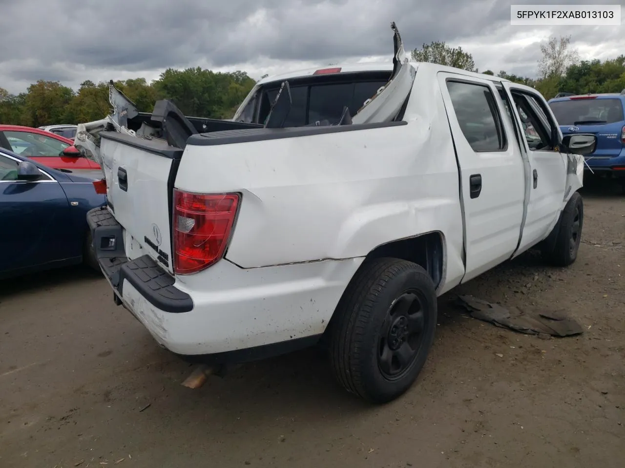 2010 Honda Ridgeline Rt VIN: 5FPYK1F2XAB013103 Lot: 71528834