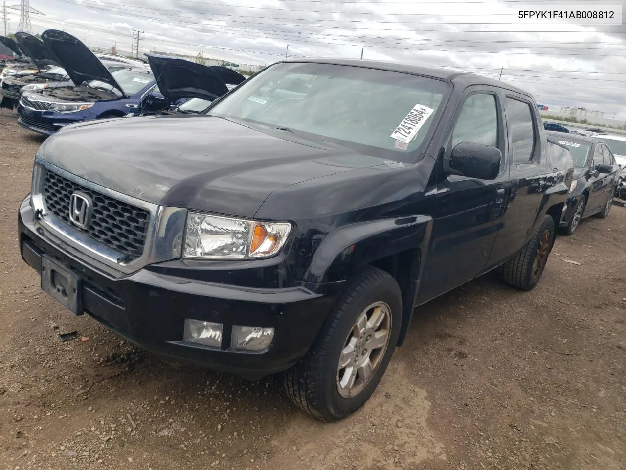 2010 Honda Ridgeline Rts VIN: 5FPYK1F41AB008812 Lot: 72418064