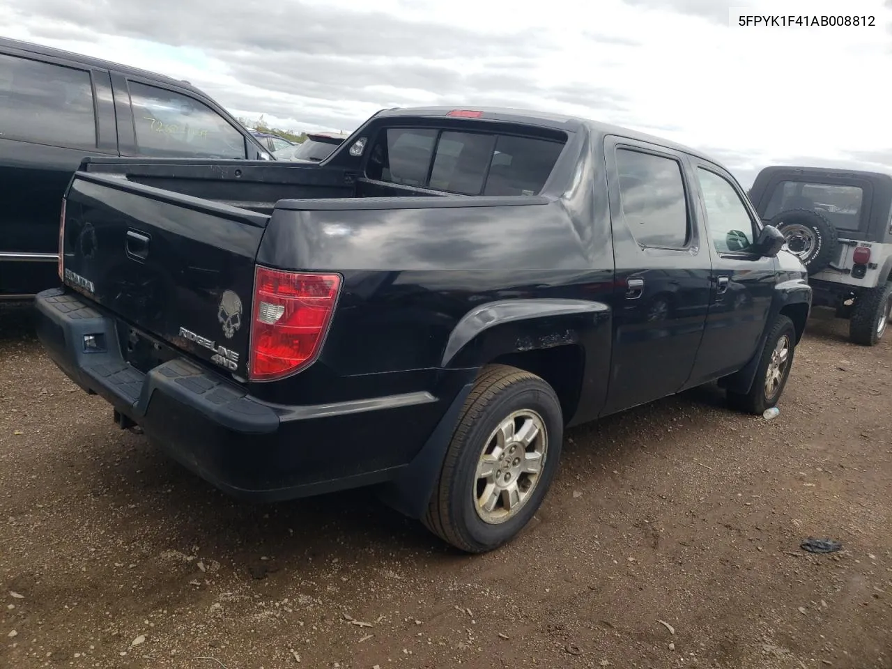 2010 Honda Ridgeline Rts VIN: 5FPYK1F41AB008812 Lot: 72418064