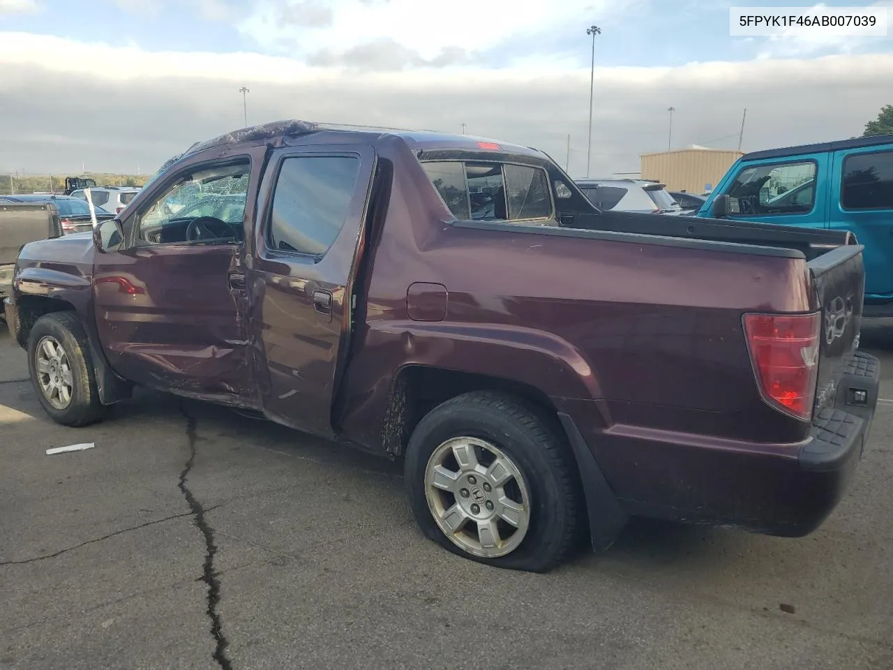 2010 Honda Ridgeline Rts VIN: 5FPYK1F46AB007039 Lot: 72581514