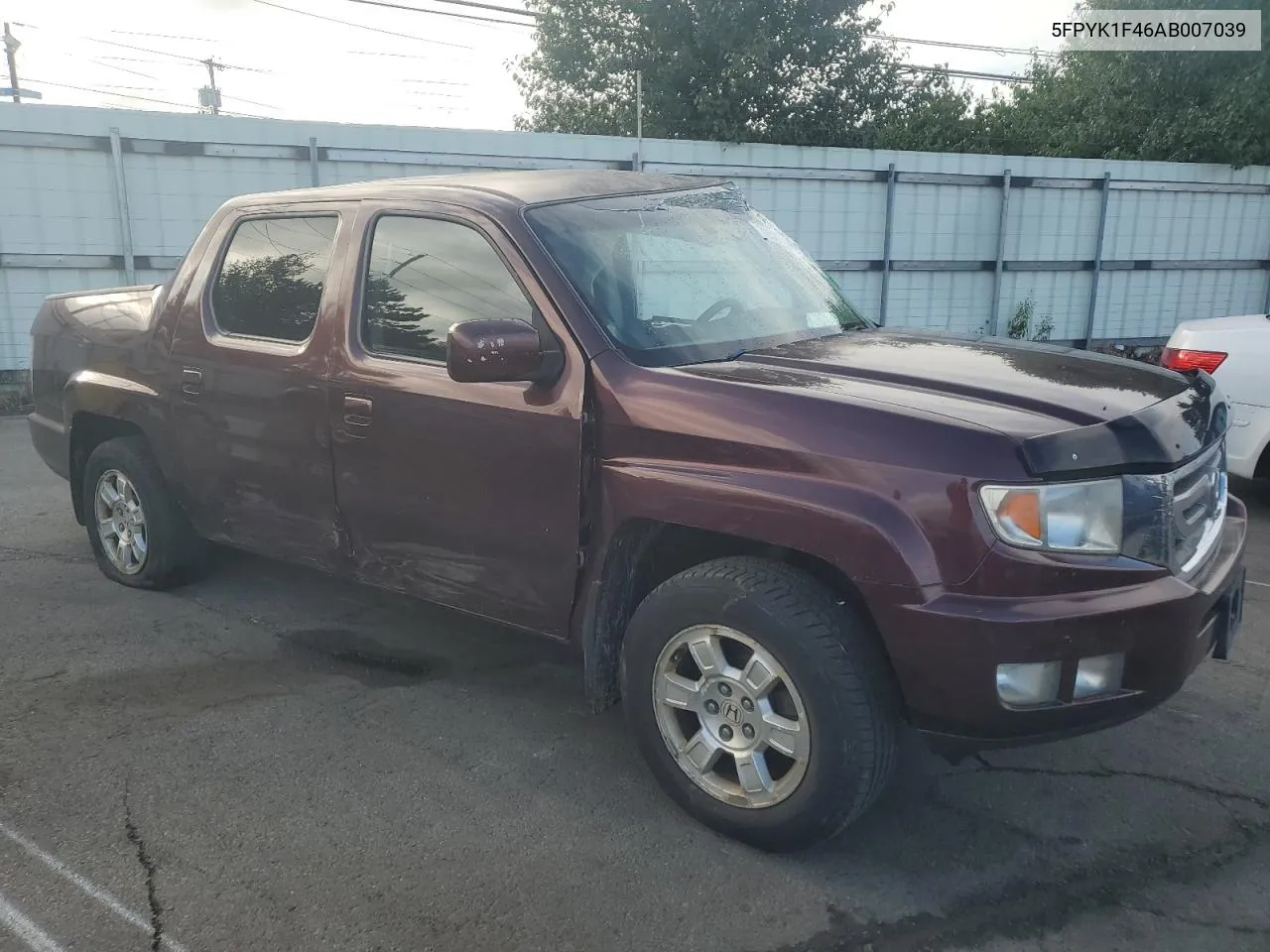 2010 Honda Ridgeline Rts VIN: 5FPYK1F46AB007039 Lot: 72581514