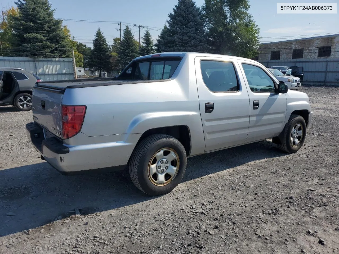 2010 Honda Ridgeline Rt VIN: 5FPYK1F24AB006373 Lot: 72719234