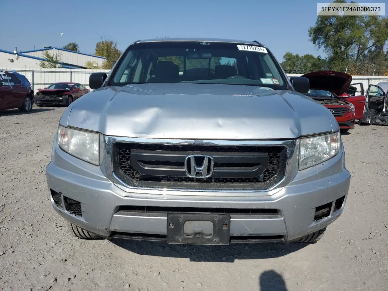 2010 Honda Ridgeline Rt VIN: 5FPYK1F24AB006373 Lot: 72719234