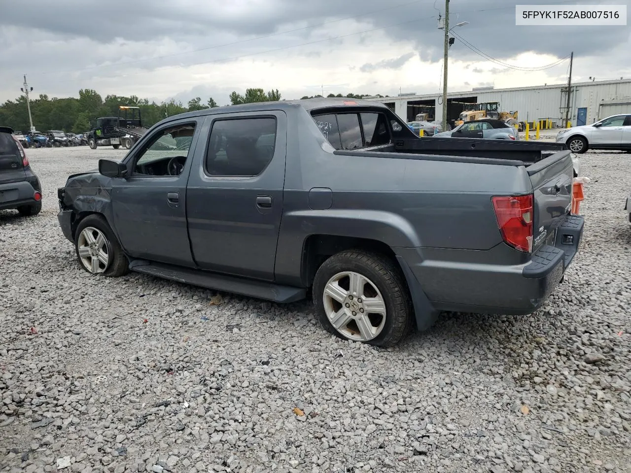 2010 Honda Ridgeline Rtl VIN: 5FPYK1F52AB007516 Lot: 72881774