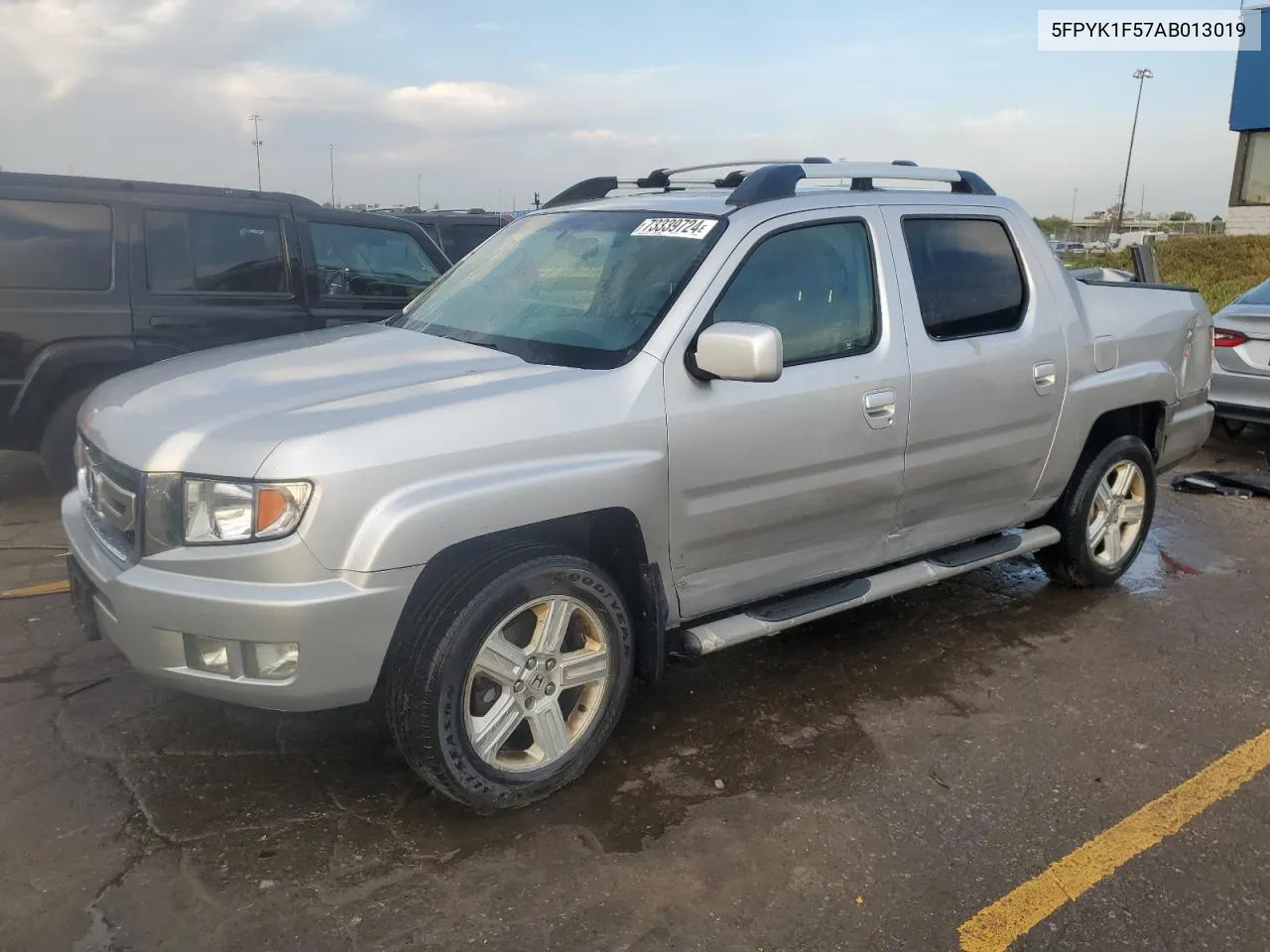 2010 Honda Ridgeline Rtl VIN: 5FPYK1F57AB013019 Lot: 73339724