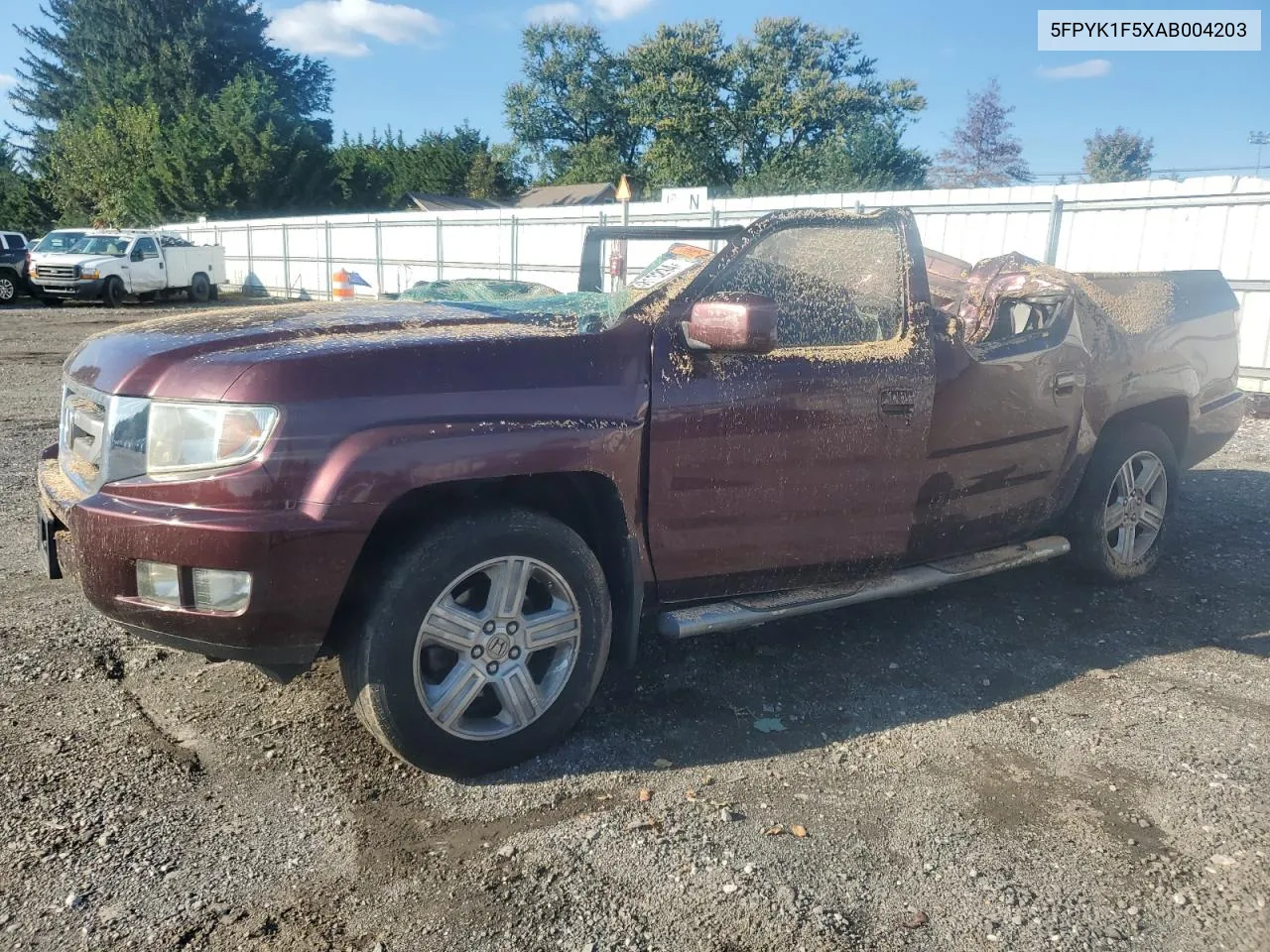 2010 Honda Ridgeline Rtl VIN: 5FPYK1F5XAB004203 Lot: 73813294