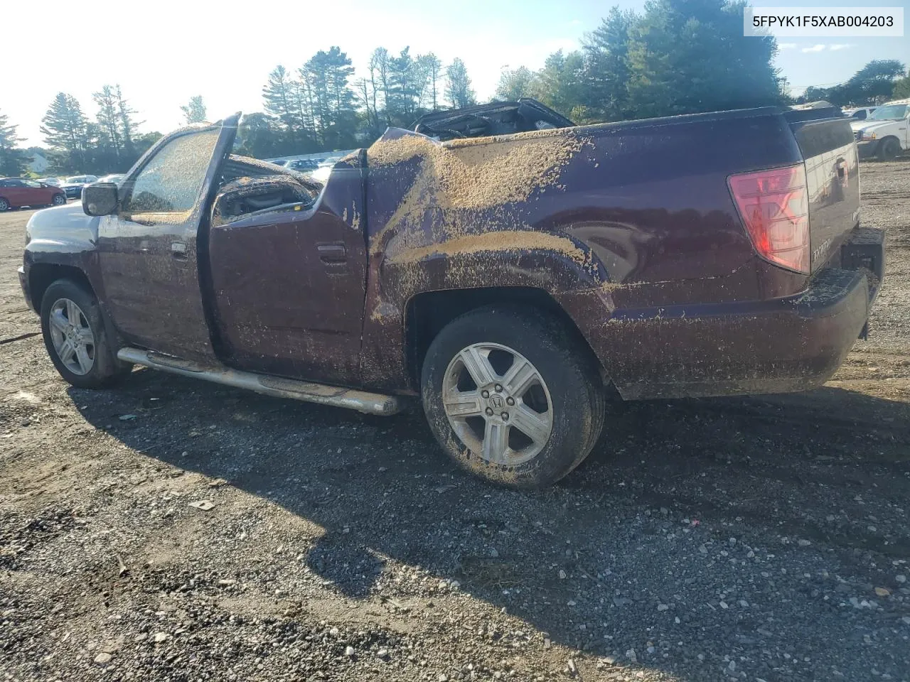 2010 Honda Ridgeline Rtl VIN: 5FPYK1F5XAB004203 Lot: 73813294