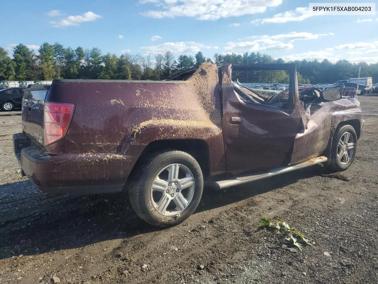 2010 Honda Ridgeline Rtl VIN: 5FPYK1F5XAB004203 Lot: 73813294