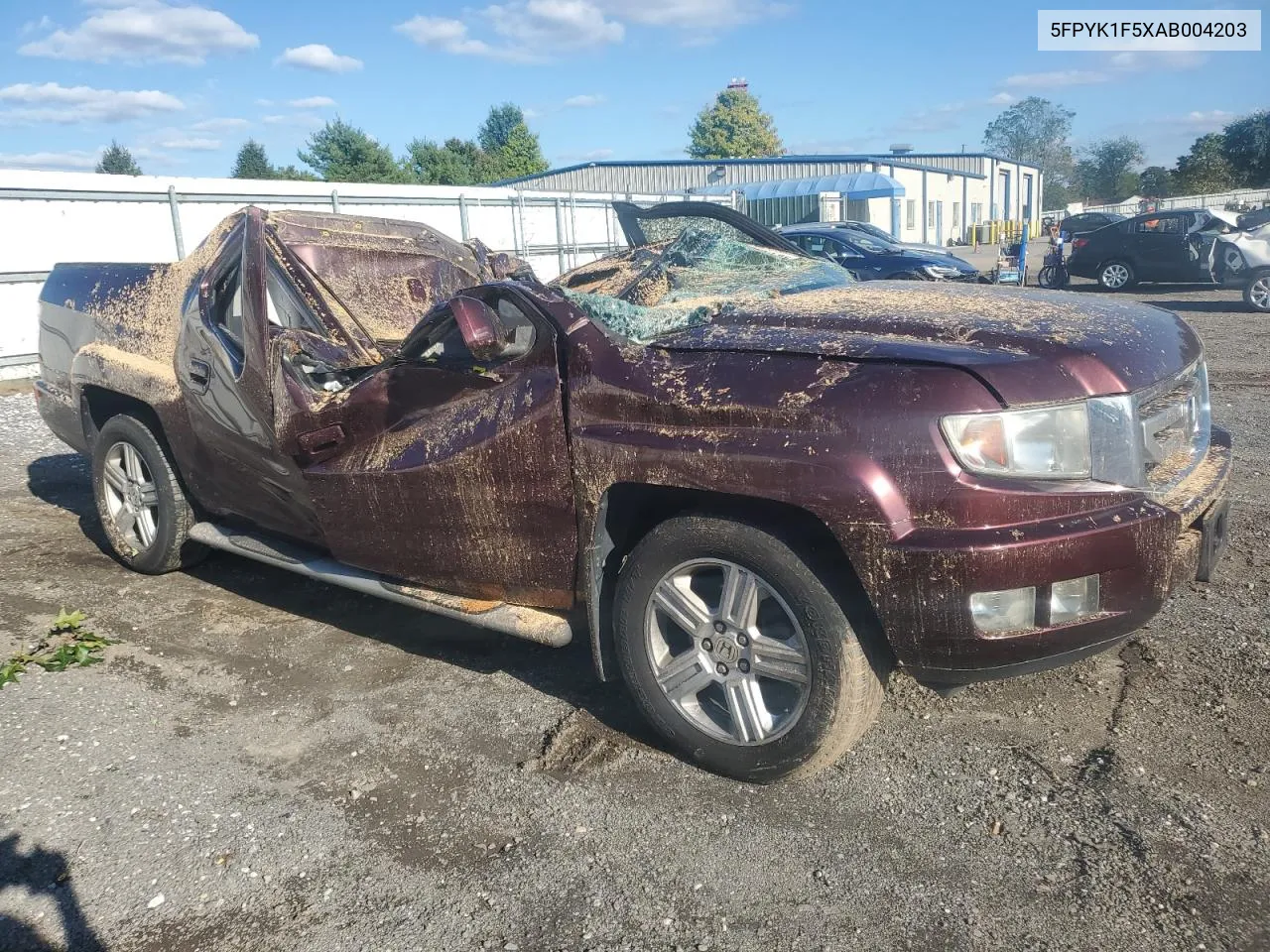 2010 Honda Ridgeline Rtl VIN: 5FPYK1F5XAB004203 Lot: 73813294