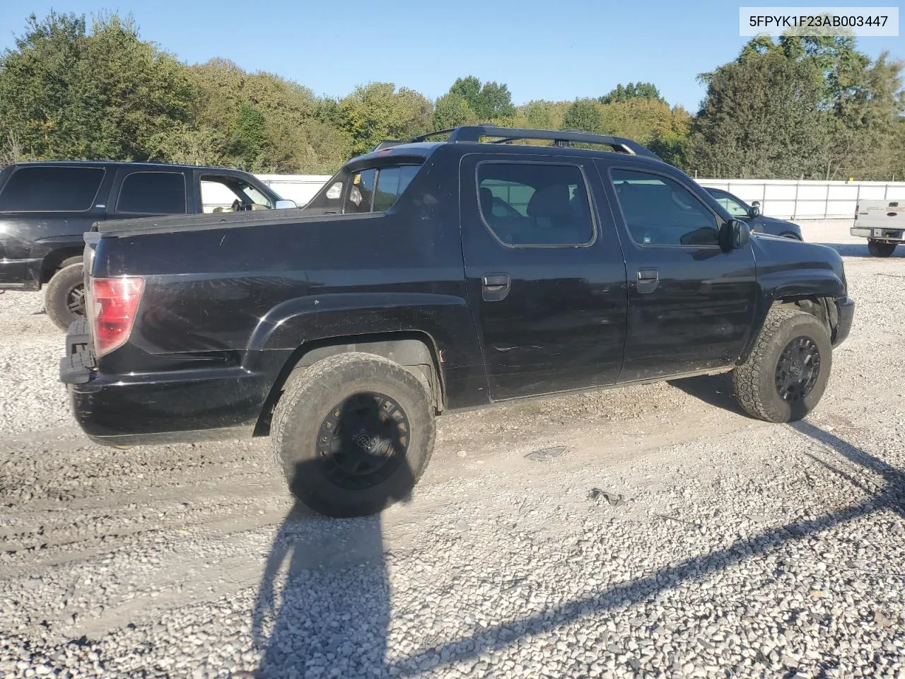 2010 Honda Ridgeline Rt VIN: 5FPYK1F23AB003447 Lot: 73944464