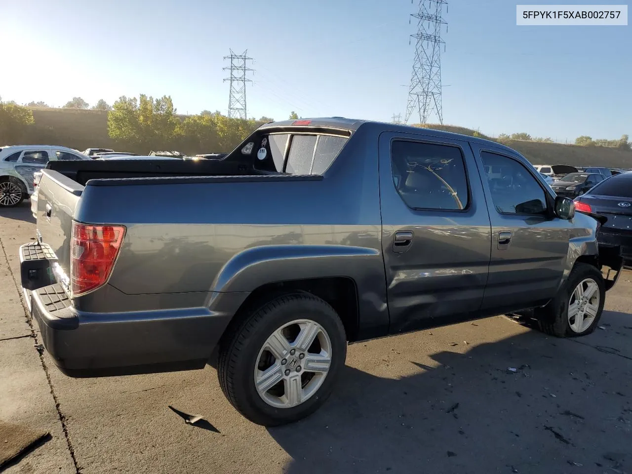 2010 Honda Ridgeline Rtl VIN: 5FPYK1F5XAB002757 Lot: 74548944