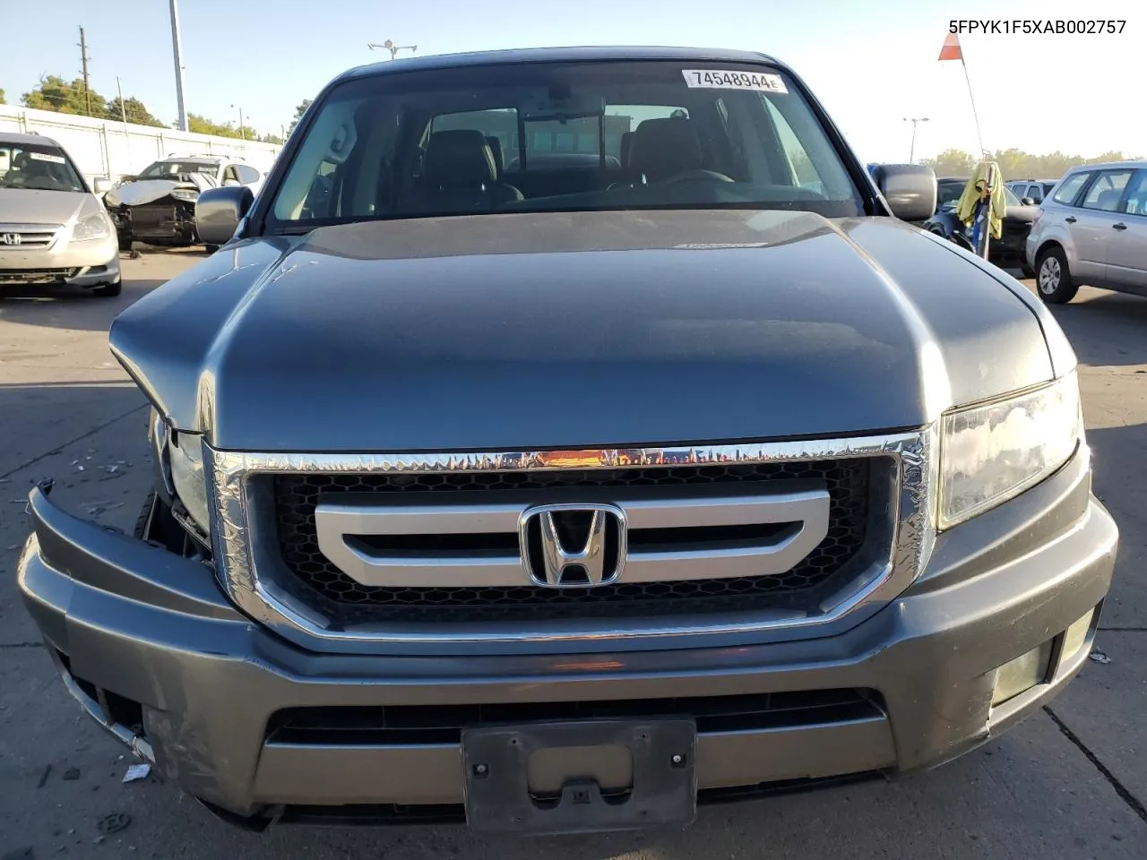 2010 Honda Ridgeline Rtl VIN: 5FPYK1F5XAB002757 Lot: 74548944