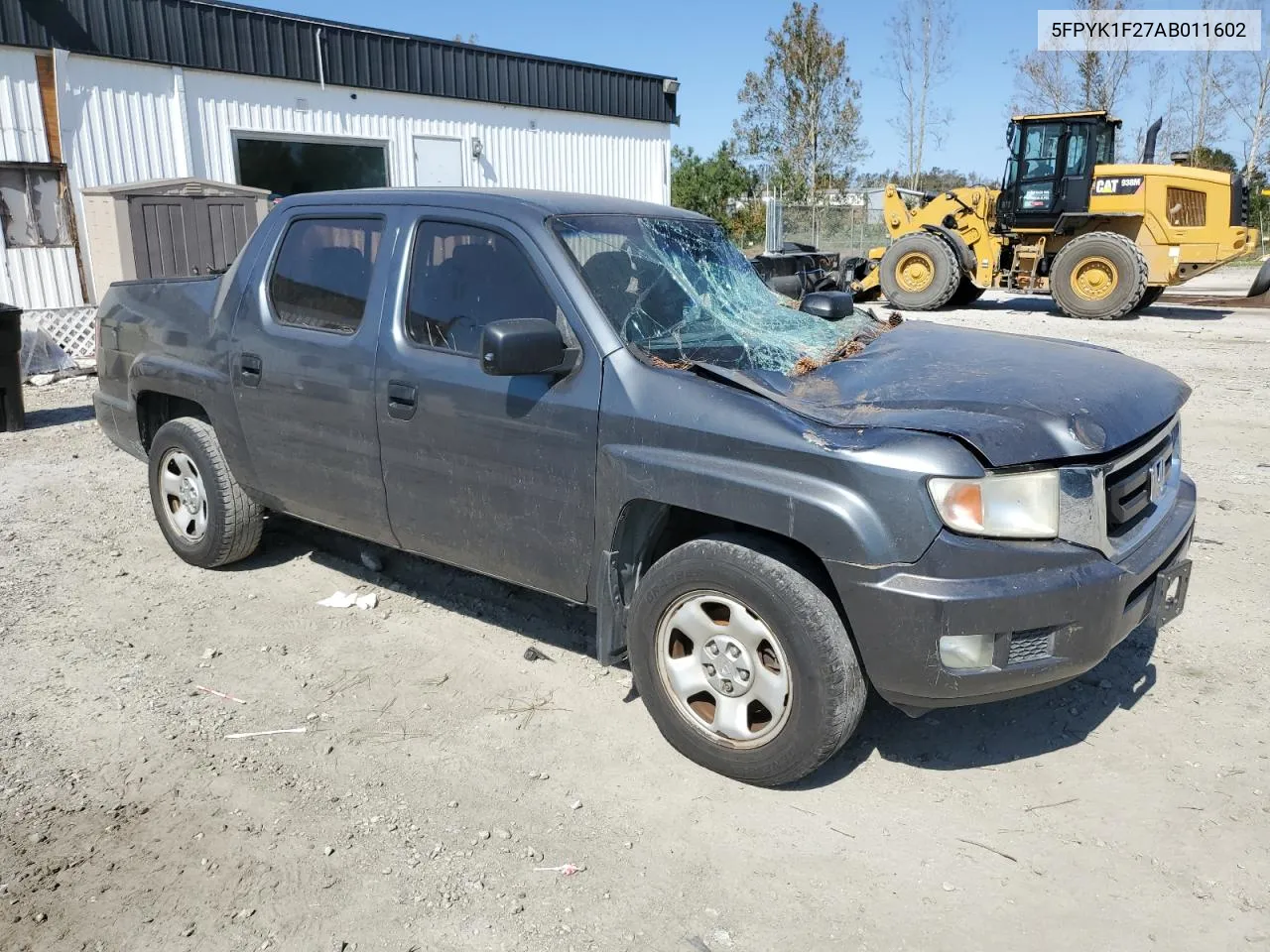 2010 Honda Ridgeline Rt VIN: 5FPYK1F27AB011602 Lot: 75613104