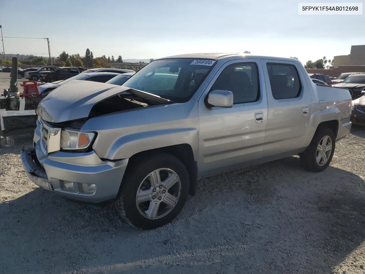 2010 Honda Ridgeline Rtl VIN: 5FPYK1F54AB012698 Lot: 75849104