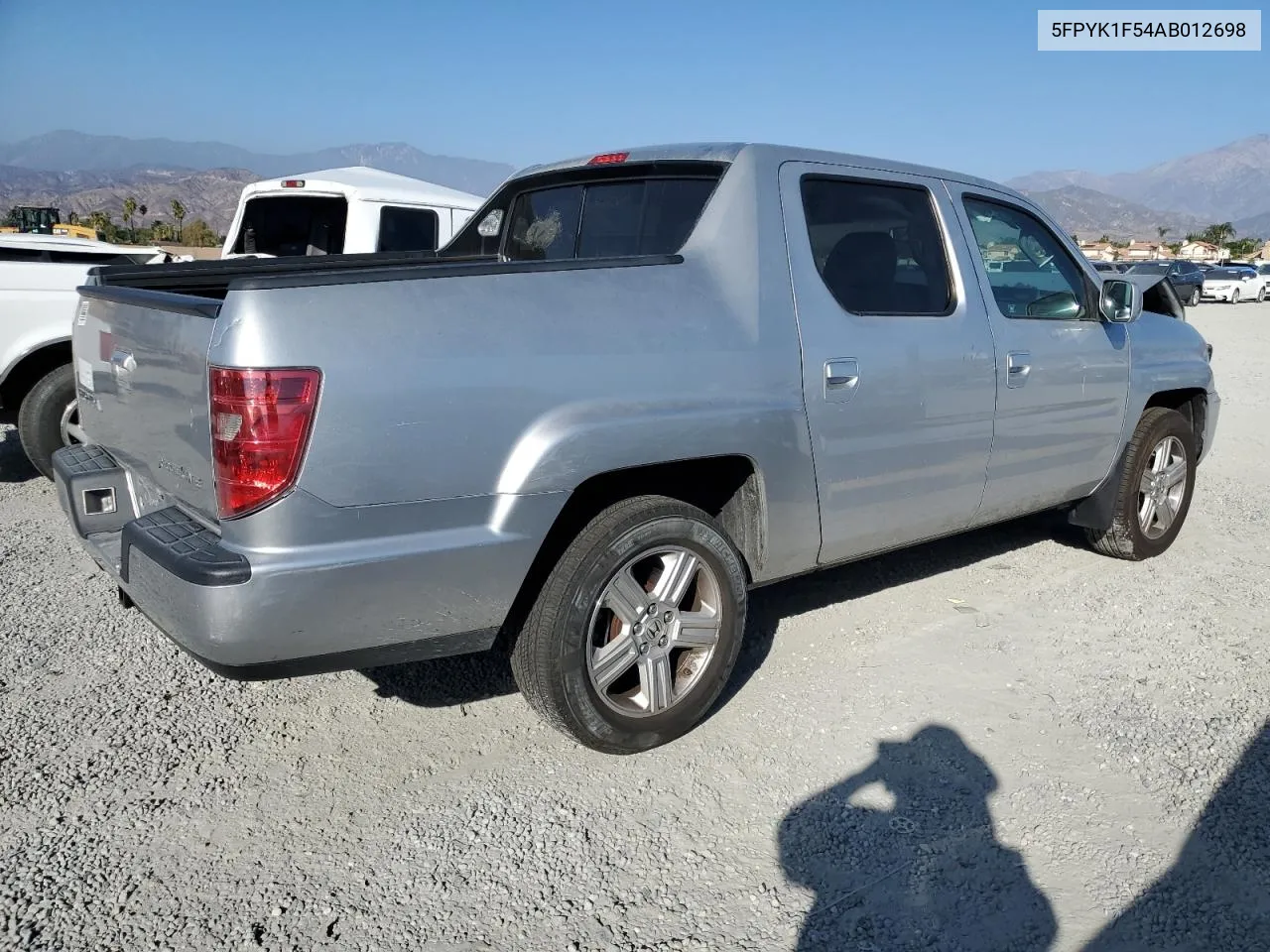 2010 Honda Ridgeline Rtl VIN: 5FPYK1F54AB012698 Lot: 75849104