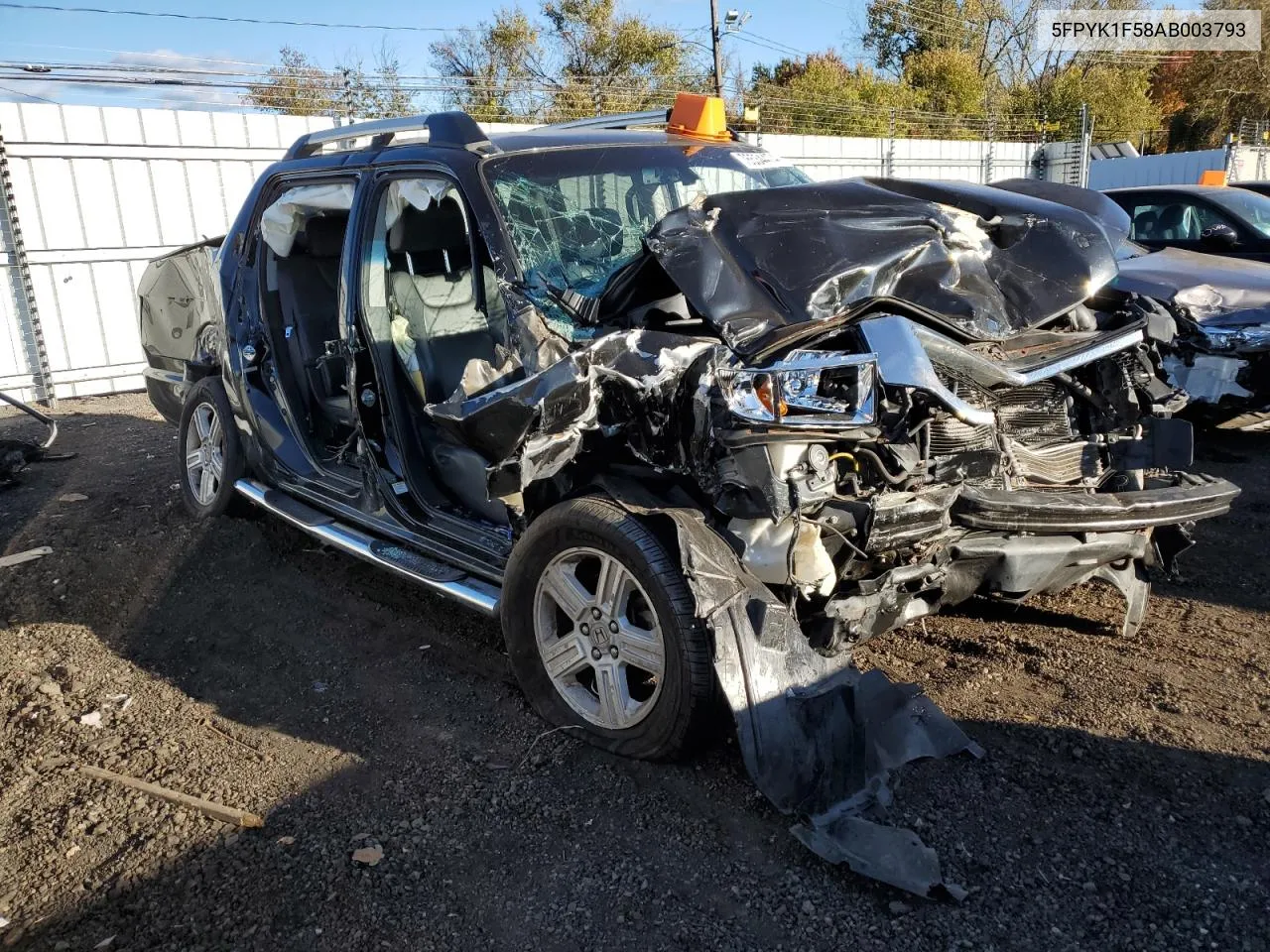 2010 Honda Ridgeline Rtl VIN: 5FPYK1F58AB003793 Lot: 76534474