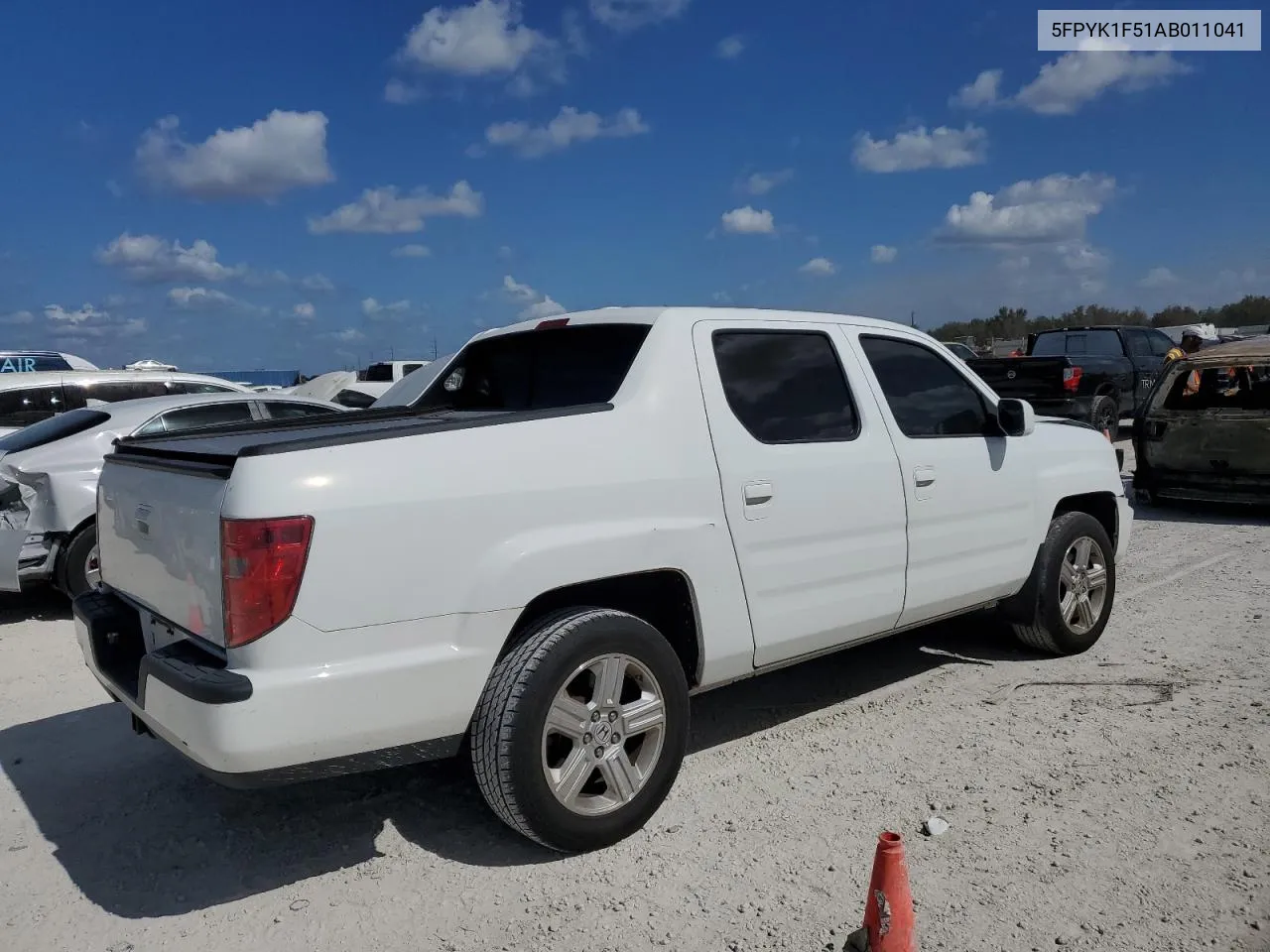 2010 Honda Ridgeline Rtl VIN: 5FPYK1F51AB011041 Lot: 77210844