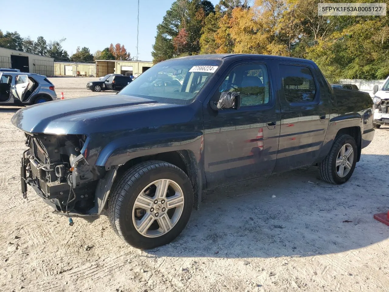 2010 Honda Ridgeline Rtl VIN: 5FPYK1F53AB005127 Lot: 77666224