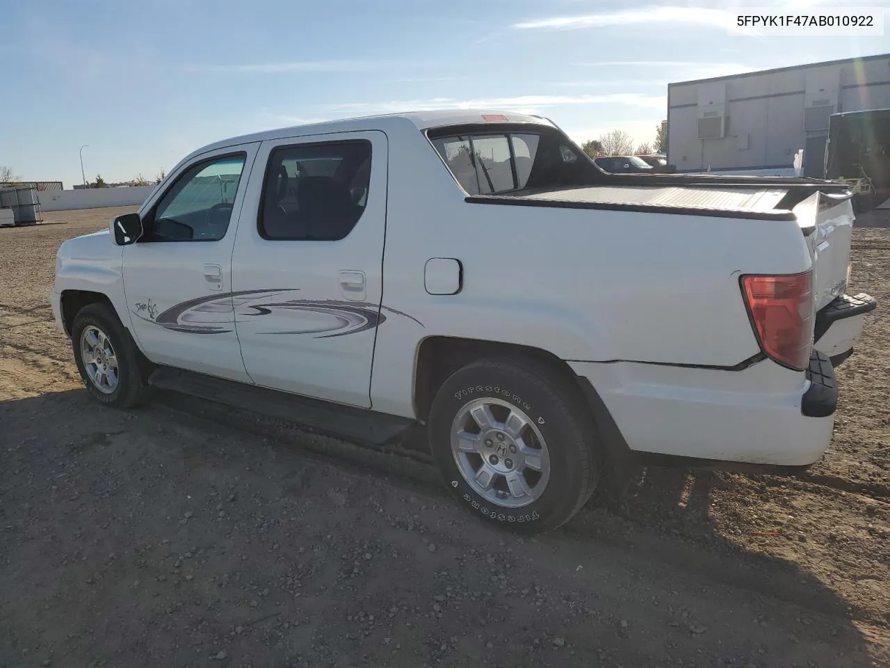 2010 Honda Ridgeline Rts VIN: 5FPYK1F47AB010922 Lot: 77881294