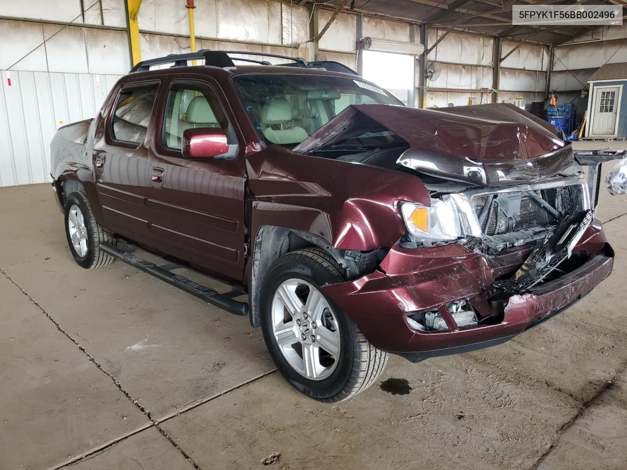 2011 Honda Ridgeline Rtl VIN: 5FPYK1F56BB002496 Lot: 51610984