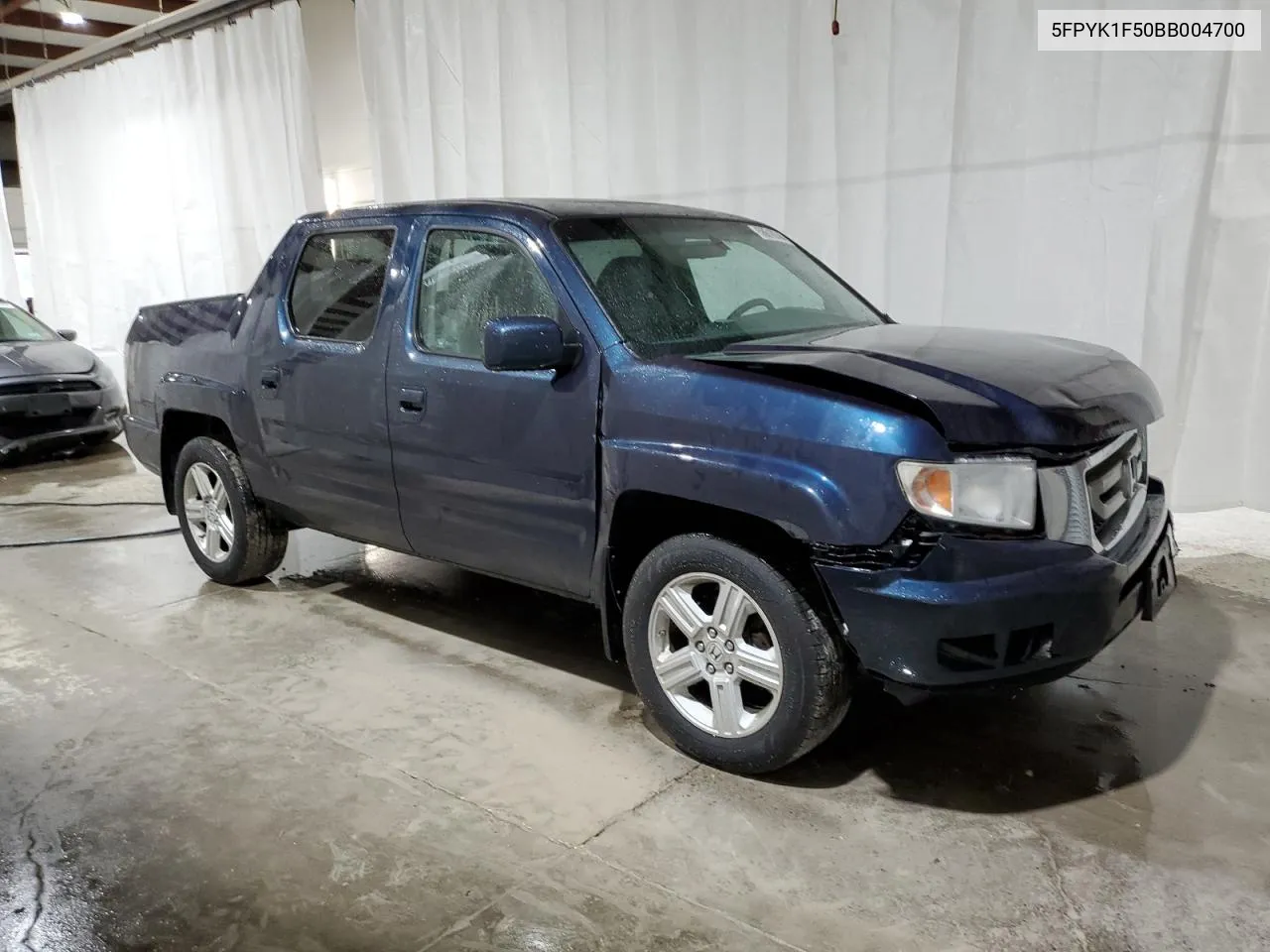 2011 Honda Ridgeline Rtl VIN: 5FPYK1F50BB004700 Lot: 58618744