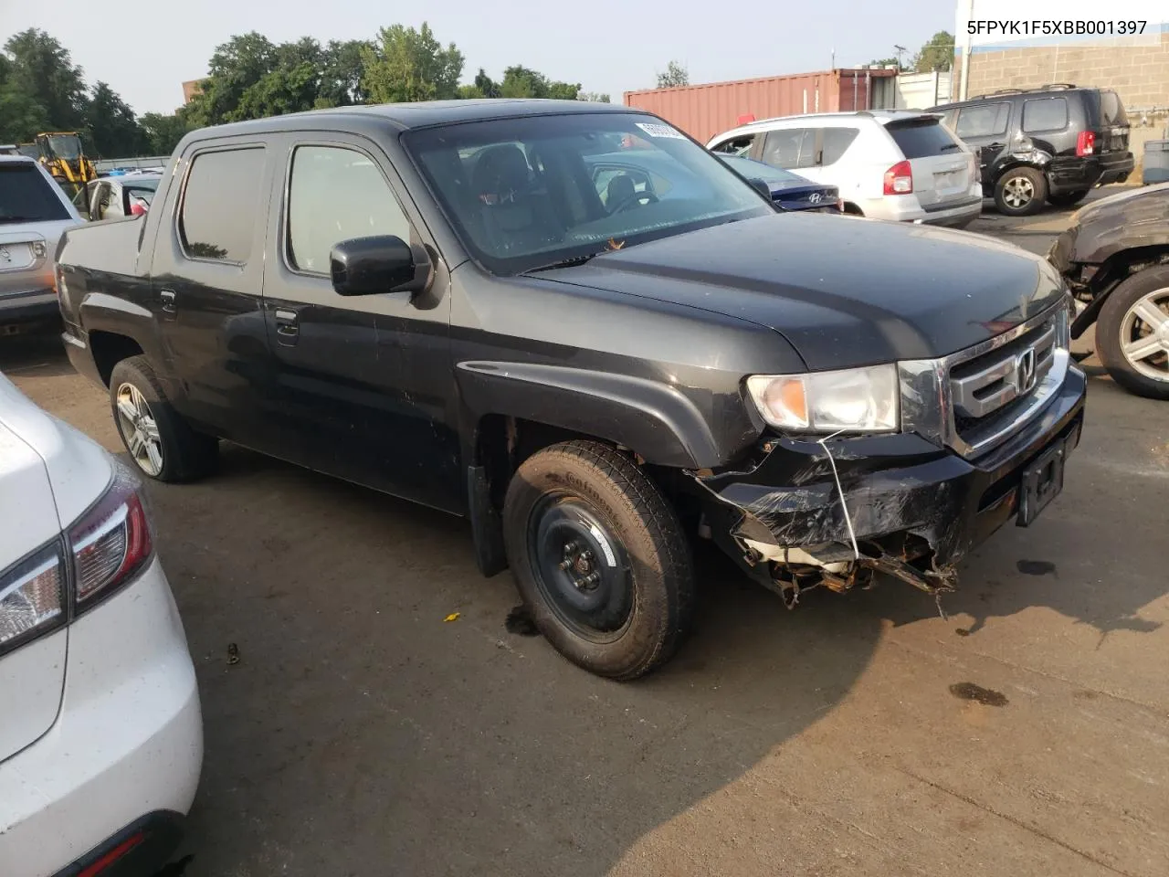 2011 Honda Ridgeline Rtl VIN: 5FPYK1F5XBB001397 Lot: 66907824