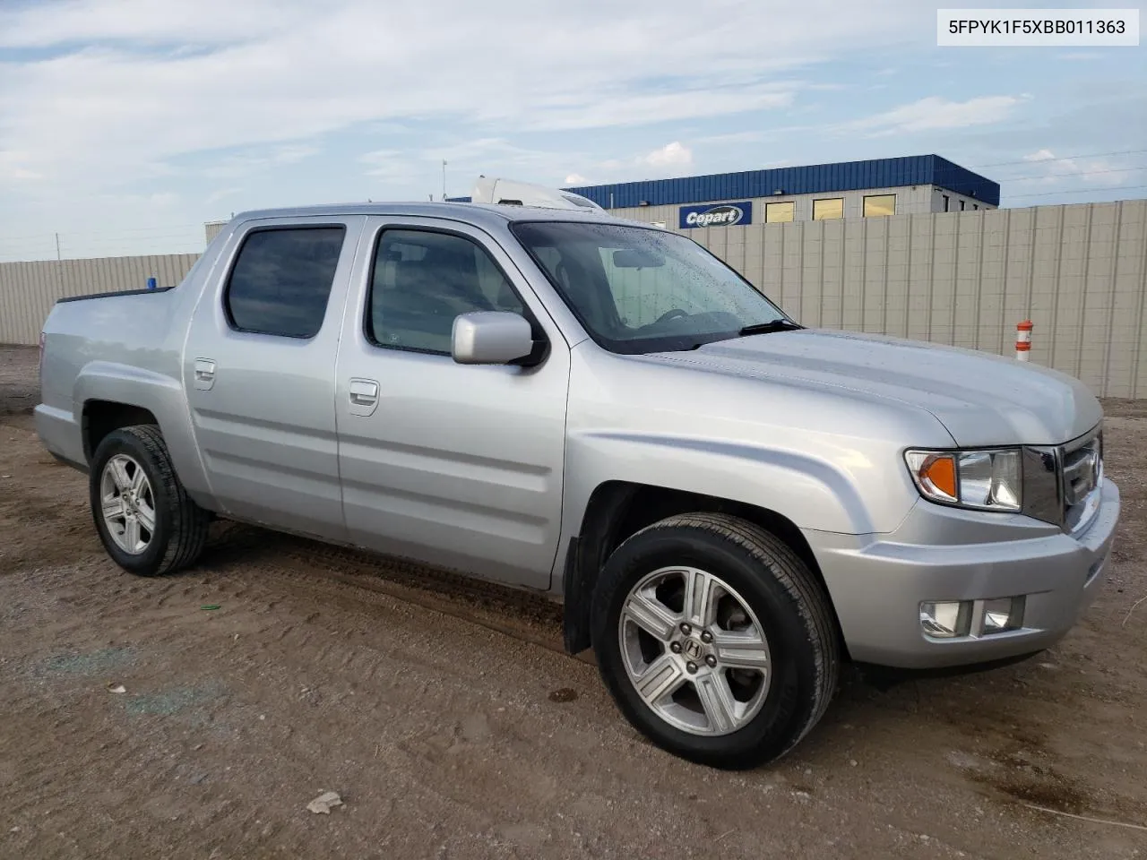 2011 Honda Ridgeline Rtl VIN: 5FPYK1F5XBB011363 Lot: 68665944