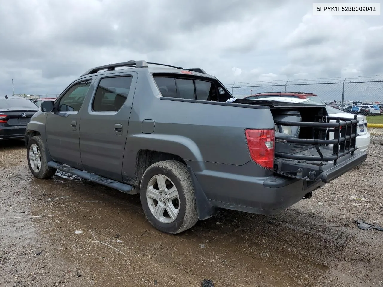 2011 Honda Ridgeline Rtl VIN: 5FPYK1F52BB009042 Lot: 69439004