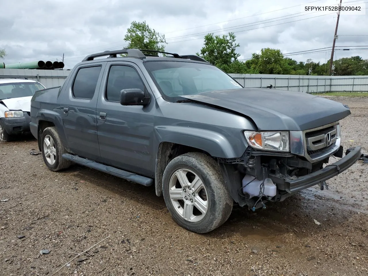 2011 Honda Ridgeline Rtl VIN: 5FPYK1F52BB009042 Lot: 69439004