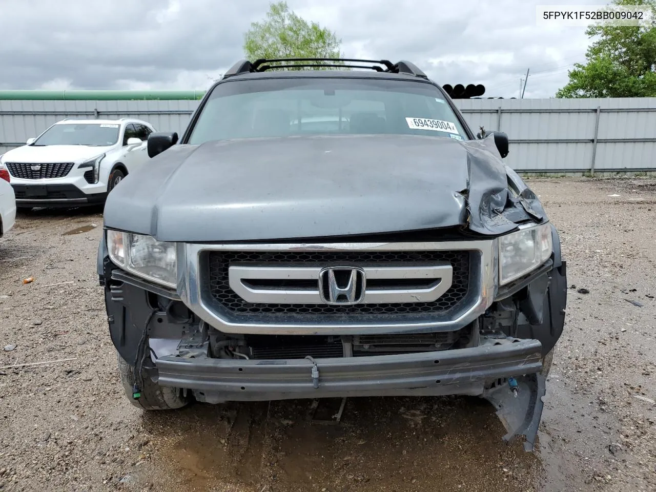 2011 Honda Ridgeline Rtl VIN: 5FPYK1F52BB009042 Lot: 69439004