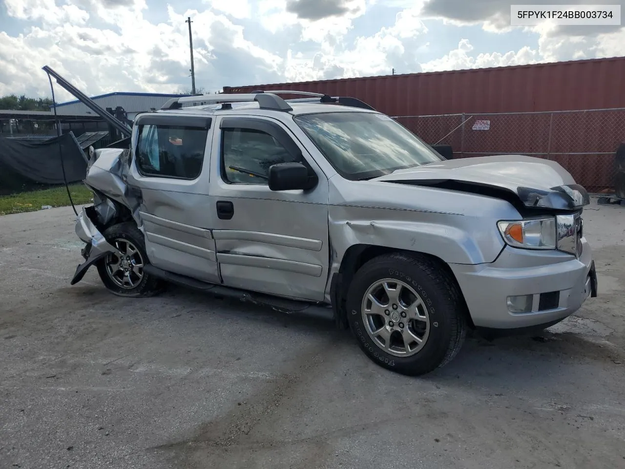 2011 Honda Ridgeline Rt VIN: 5FPYK1F24BB003734 Lot: 71973474