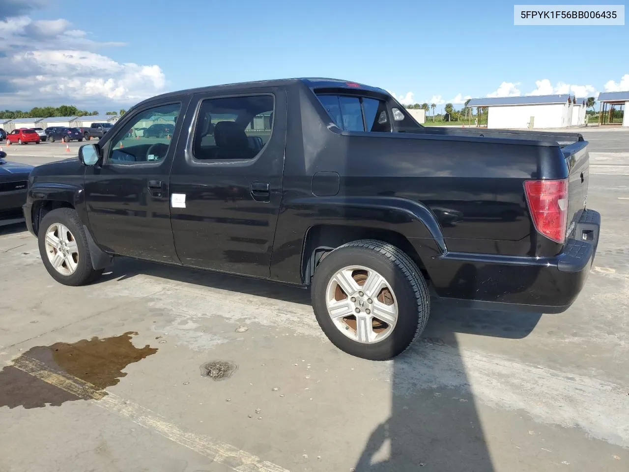 2011 Honda Ridgeline Rtl VIN: 5FPYK1F56BB006435 Lot: 73837234